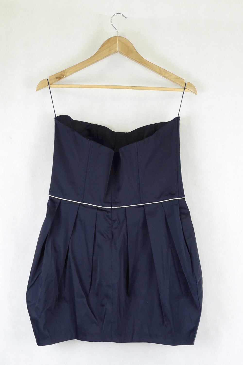 Sandra Weil Navy Corset Dress L