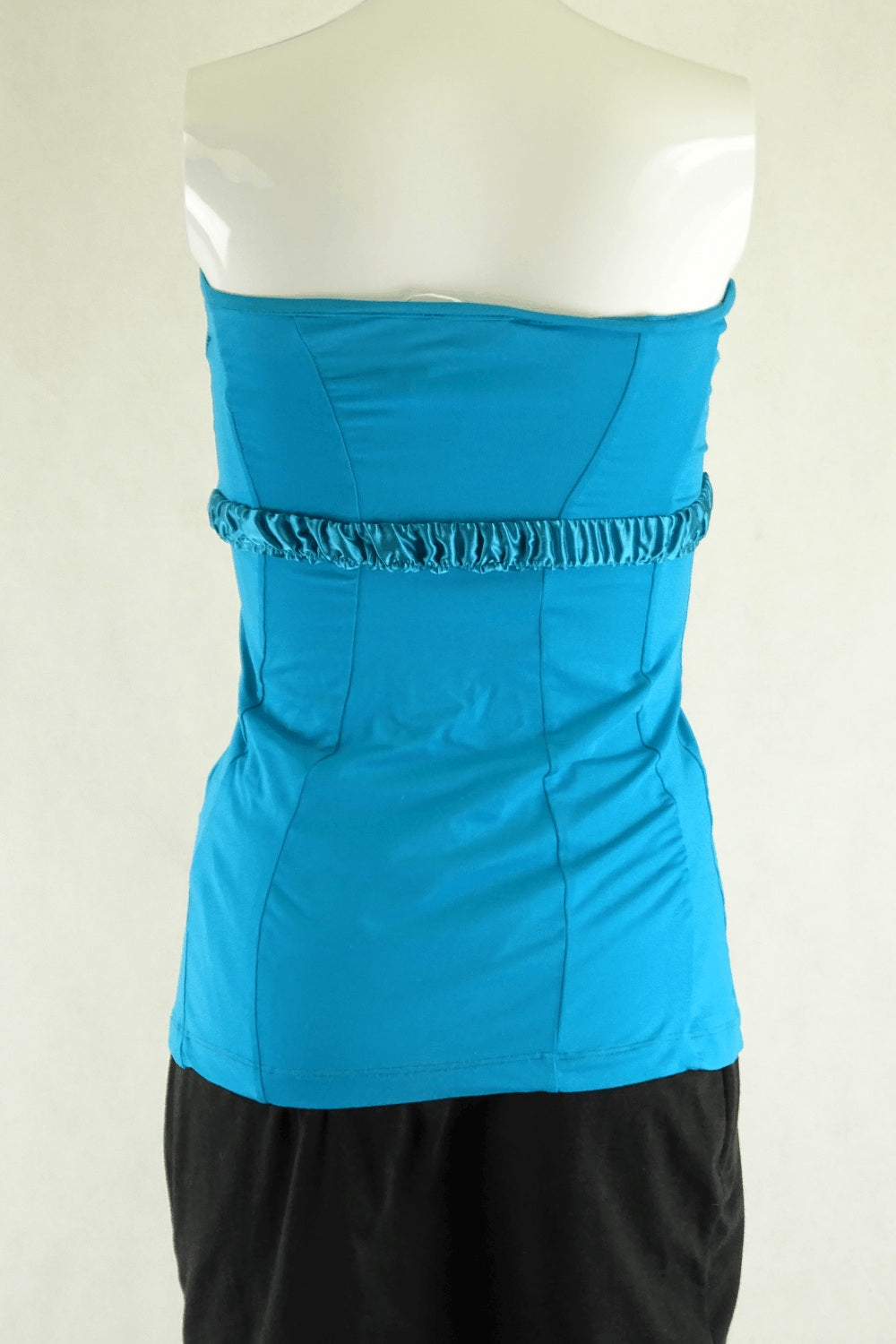 kookai blue strapless dress Palm Strapless Maxi Dress