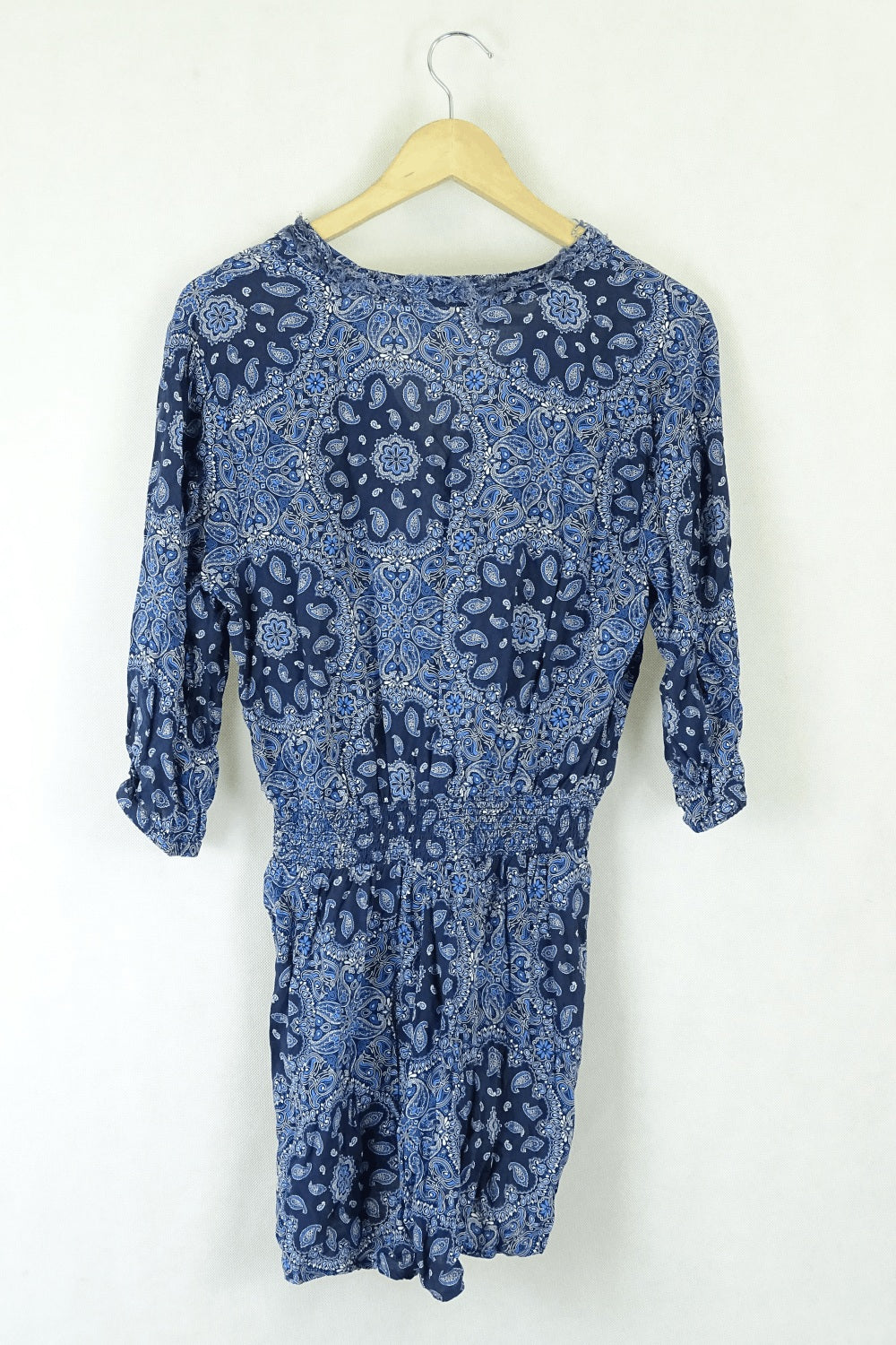 Piper Blue Patterned Jumpsuit S