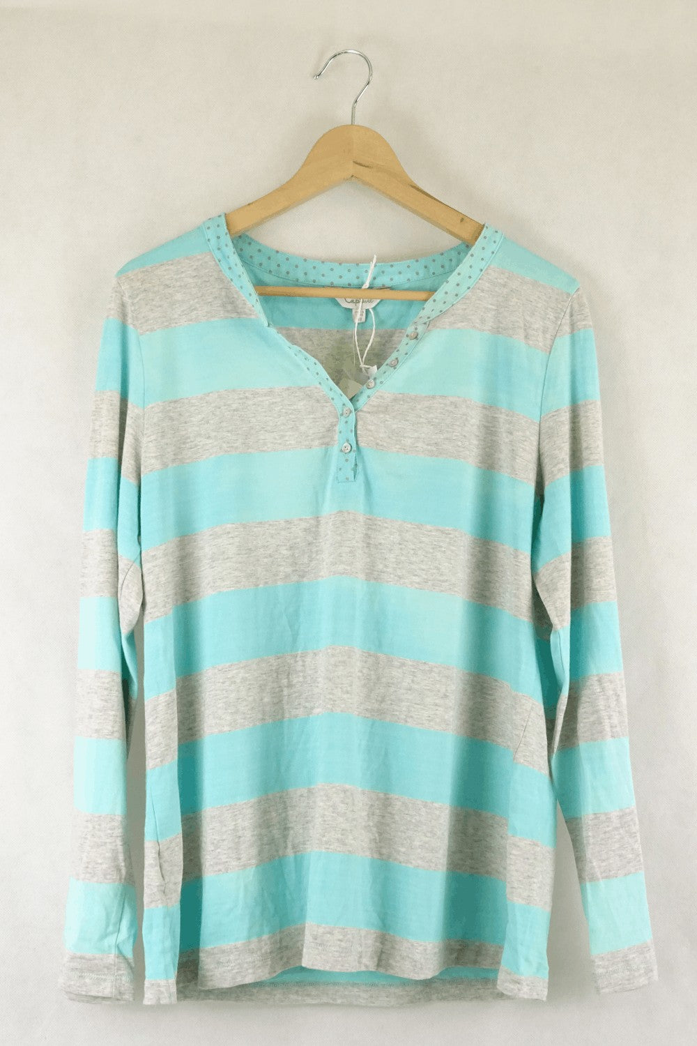 Capture Blue And Grey Striped Top 18