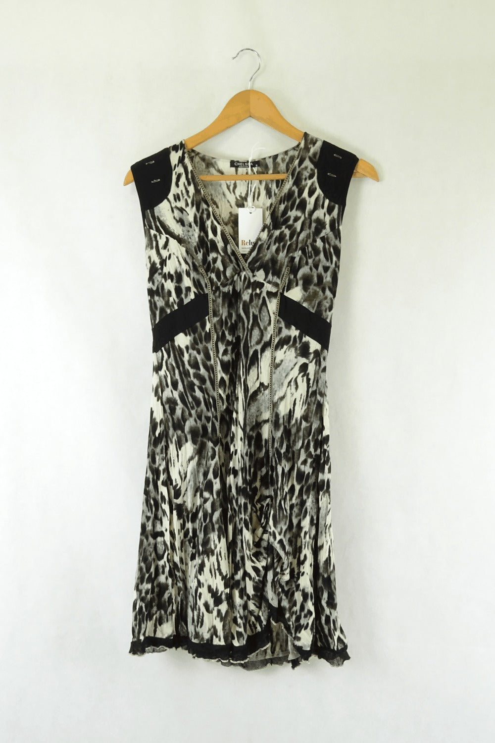 Chelsea Animal Print Sleeveless Dress S