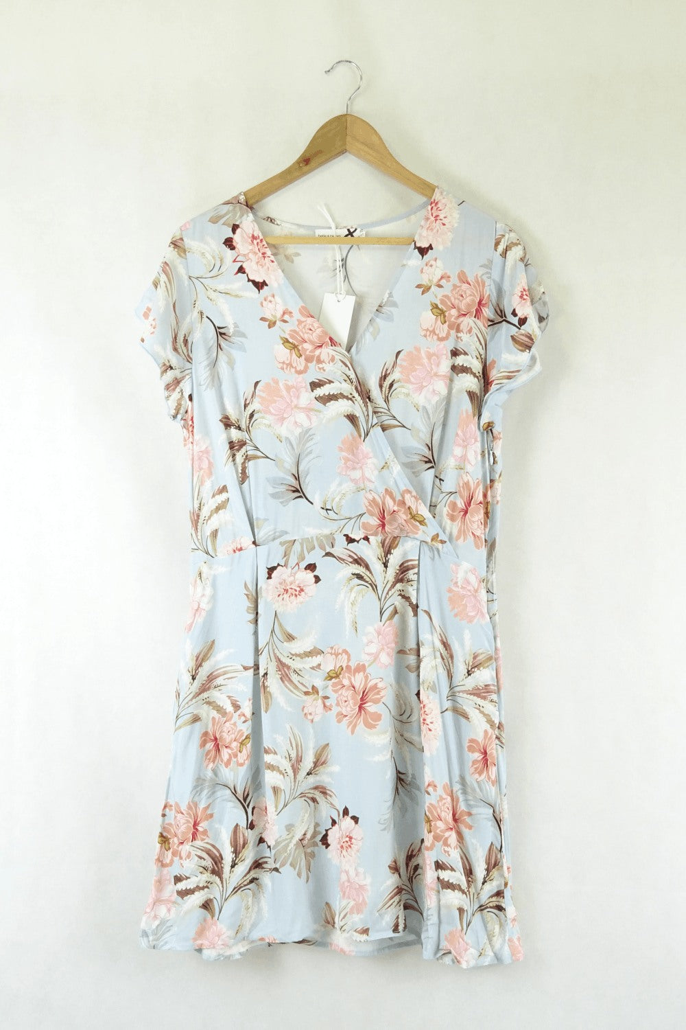Belle & Bloom Floral Print Short Sleeve Dress S