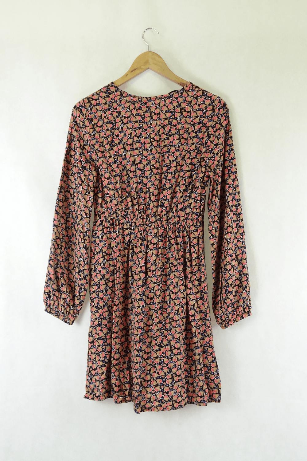 Vero Moda Floral Print Long Sleeve Dress S