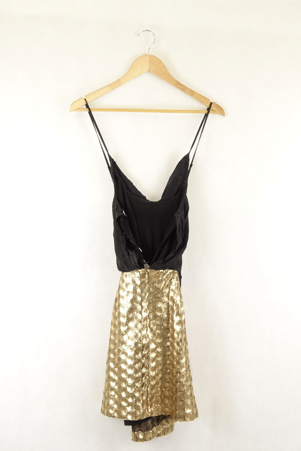 Addison Black And Gold Dress L