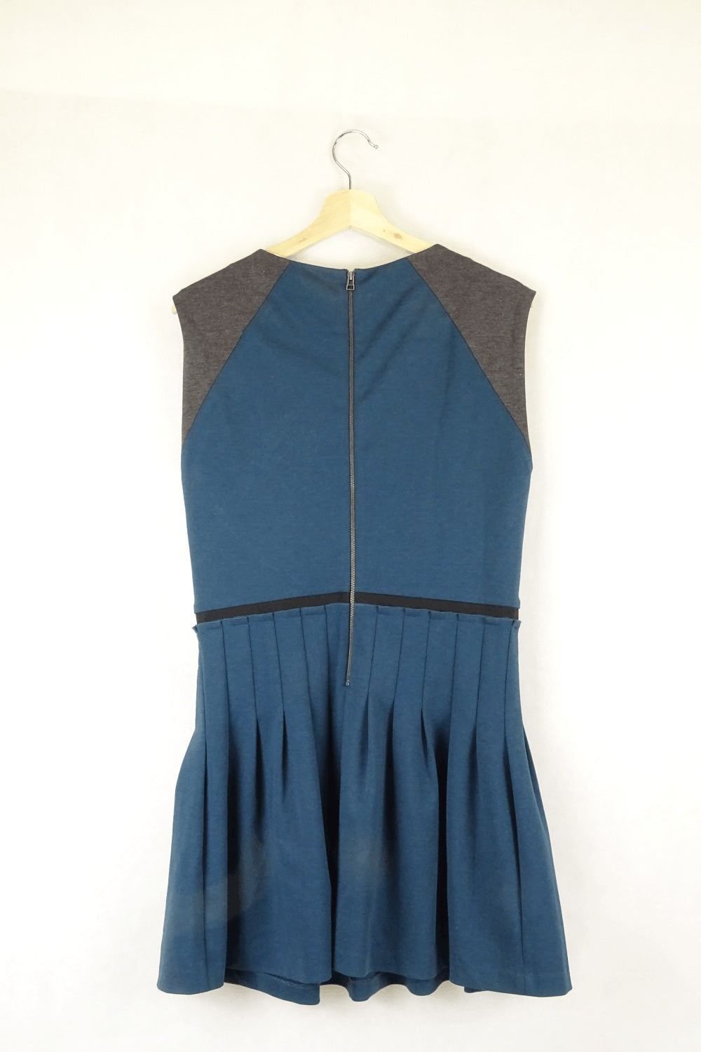 Rebecca Taylor Navy And Grey Dress 10