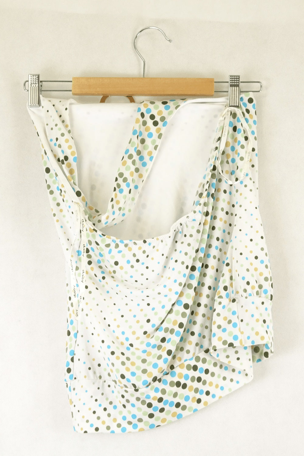 Daisy Polka Dot Halter Neck Top White, Green And Blue 12