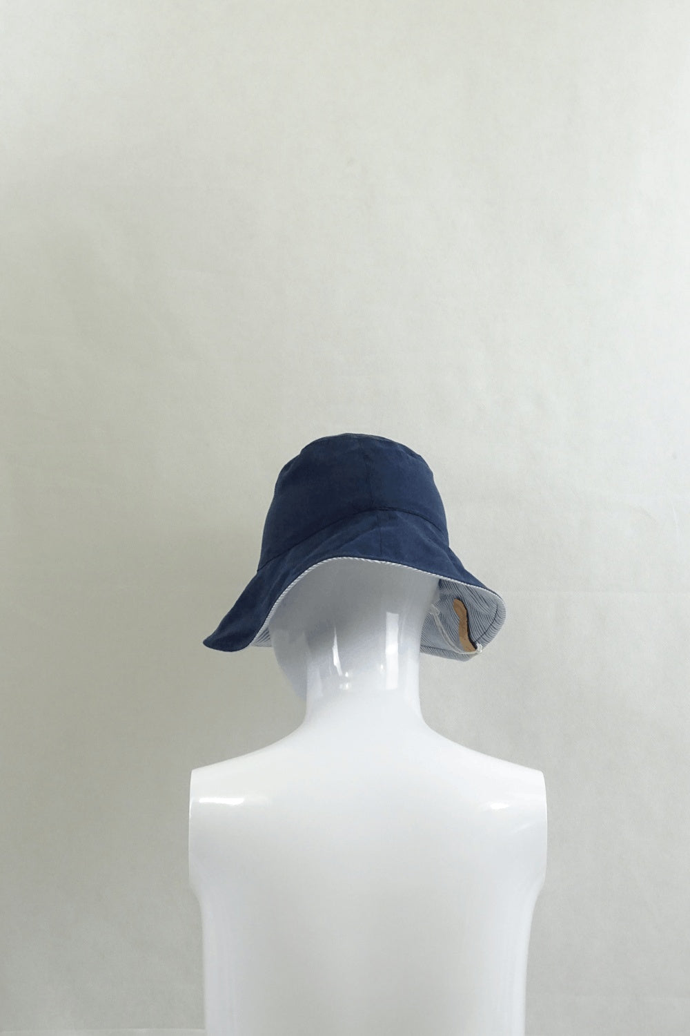 Blue Hat With Striped Inside