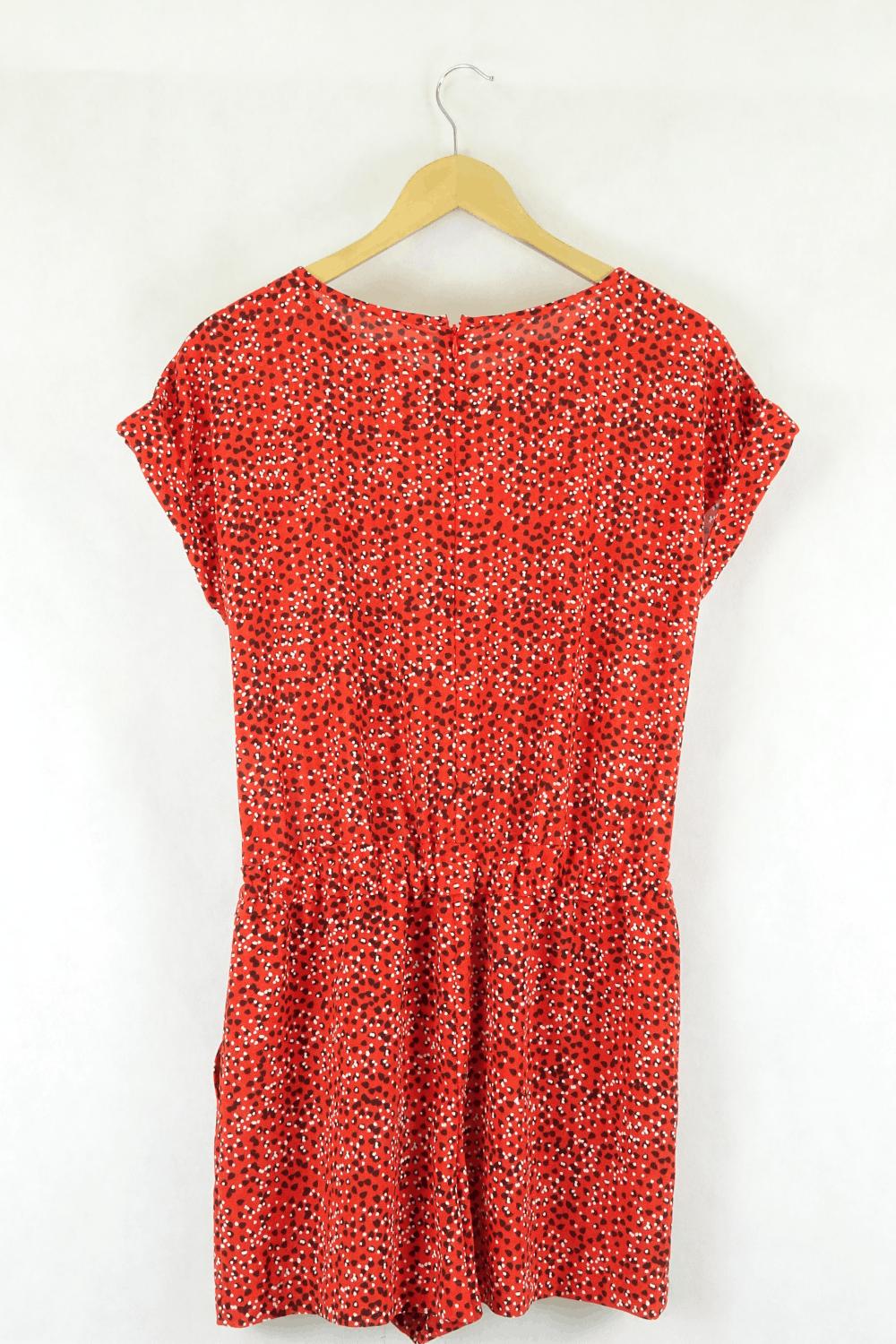 Burberry Red Pattern Jumpsuit S