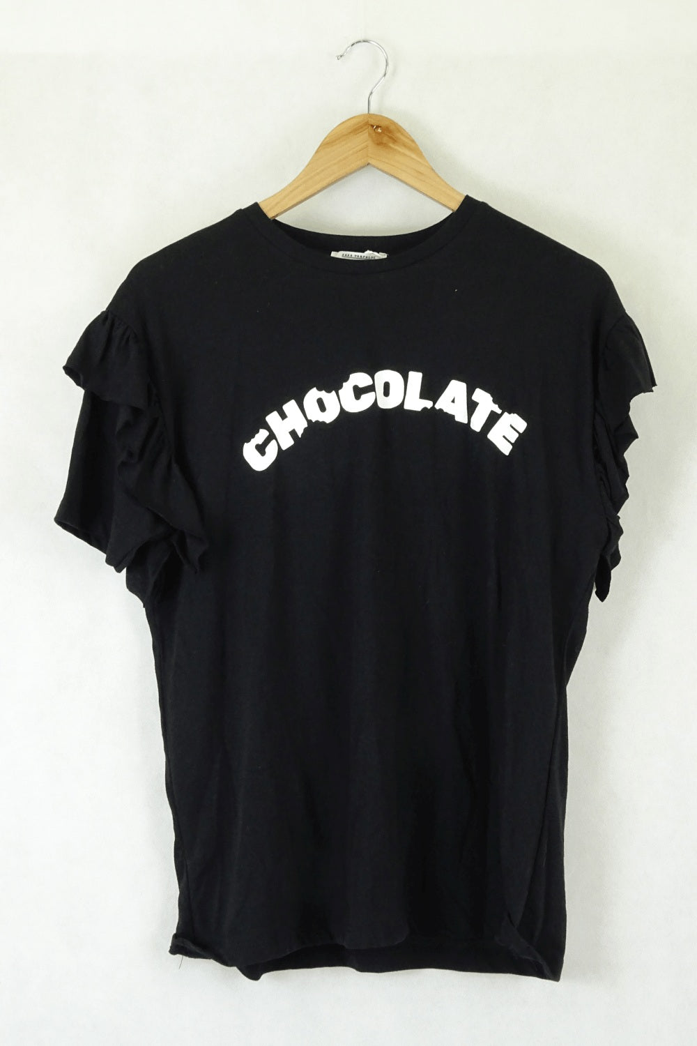 Zara Chocolate Black And White T-Shirt M