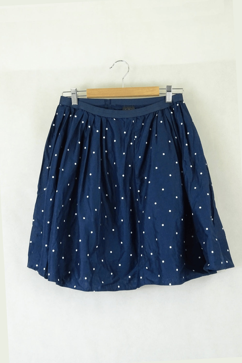 Uniqlo Blue Polka Dot Skirt M