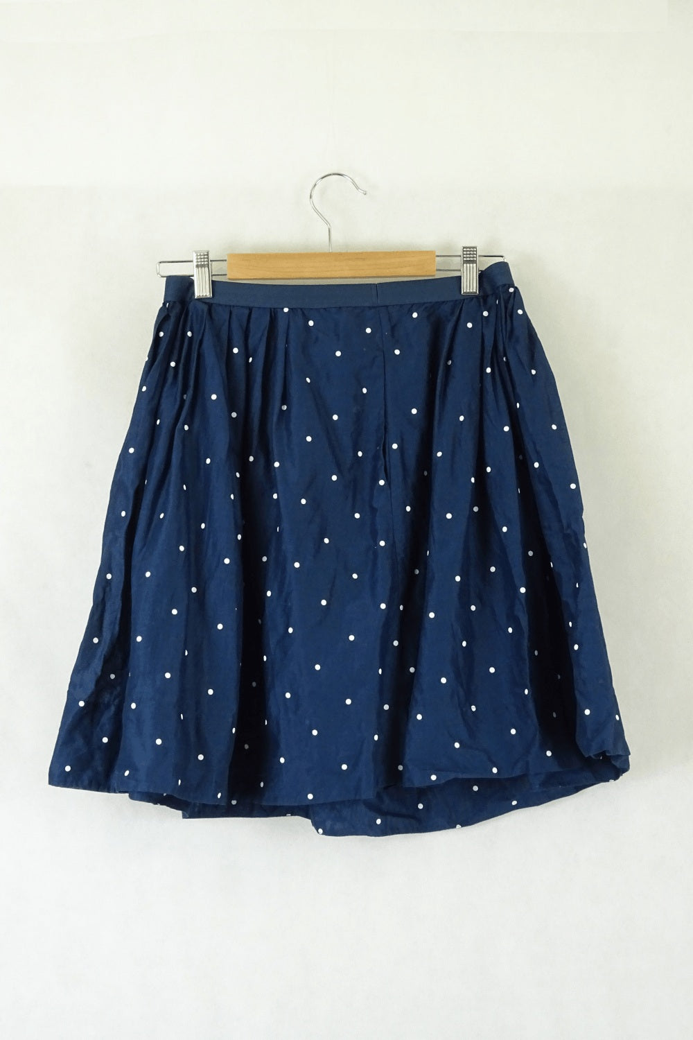 Uniqlo Blue Polka Dot Skirt M