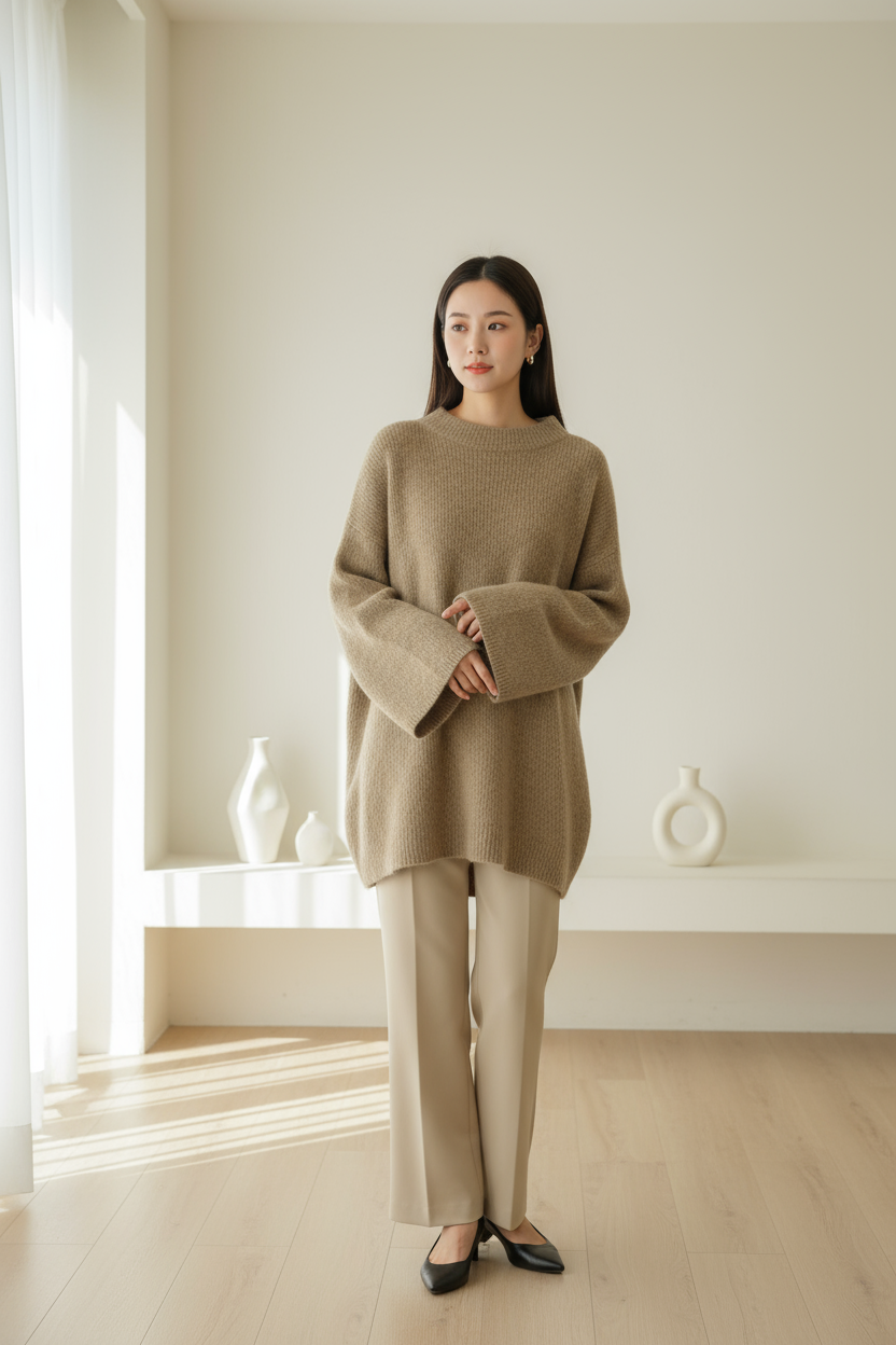 H&M Brown Knitted Jumper S