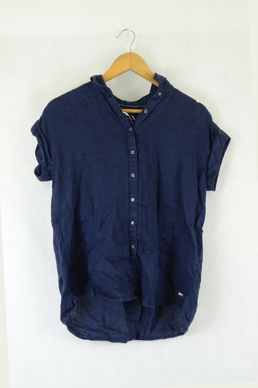 Tommy Hilfiger Navy Button Down T-Shirt 6