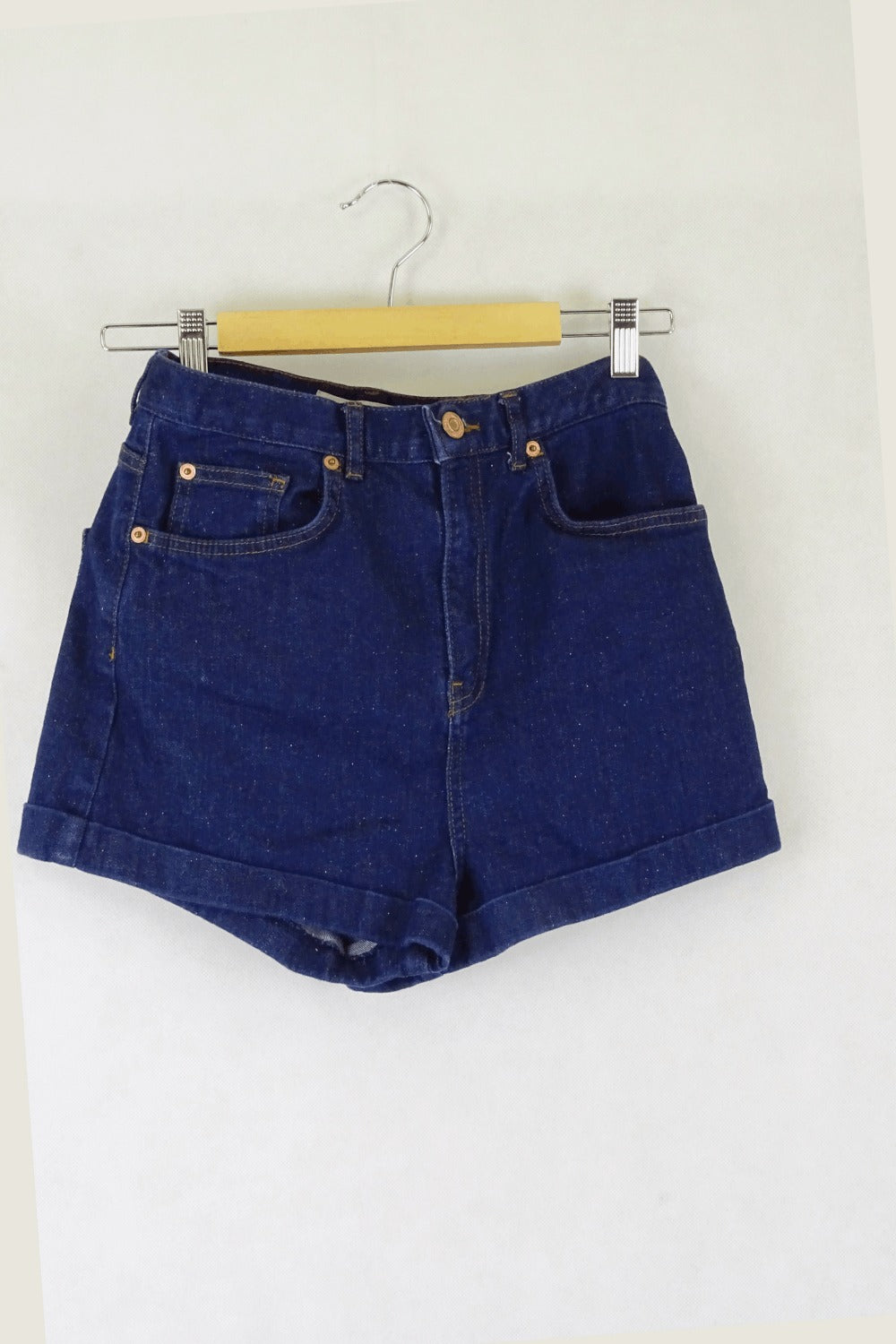 Topshop Blue Denim Shorts 10