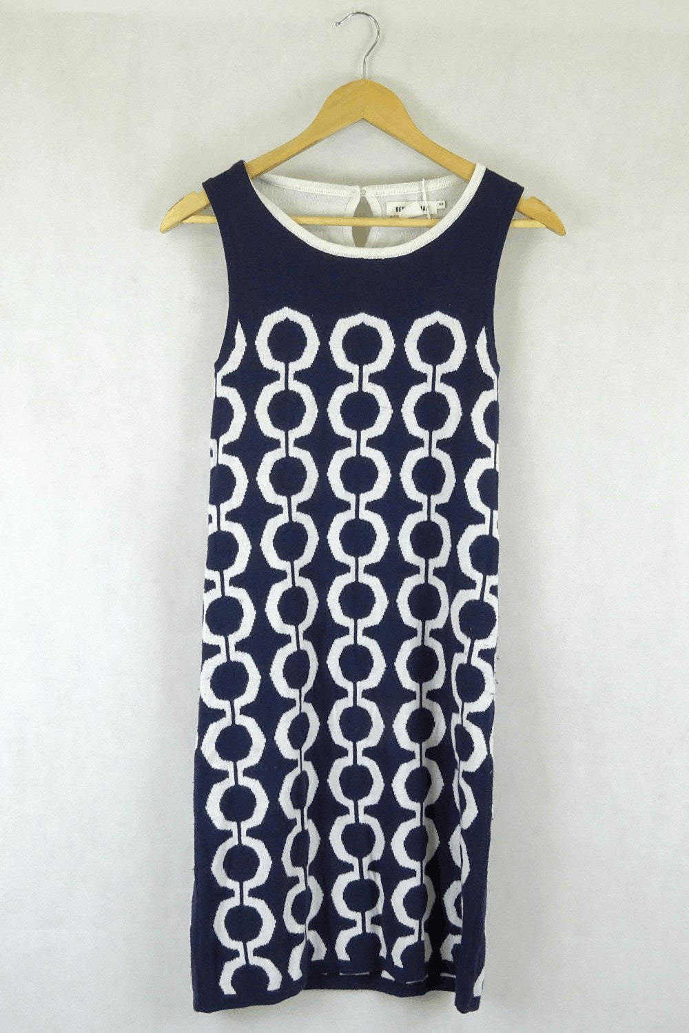 Ben Sherman White And Blue Pattern Xs