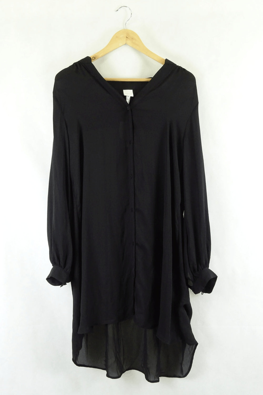 H&amp;M Black Flowy Dress 14