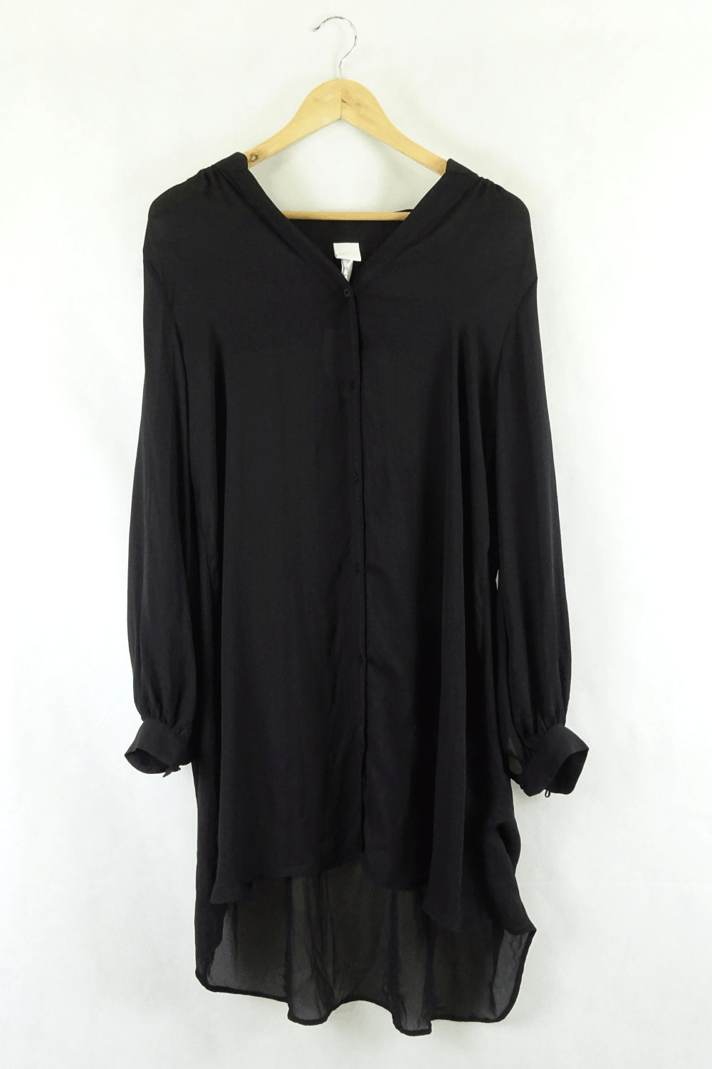 H&M Black Flowy Dress 14