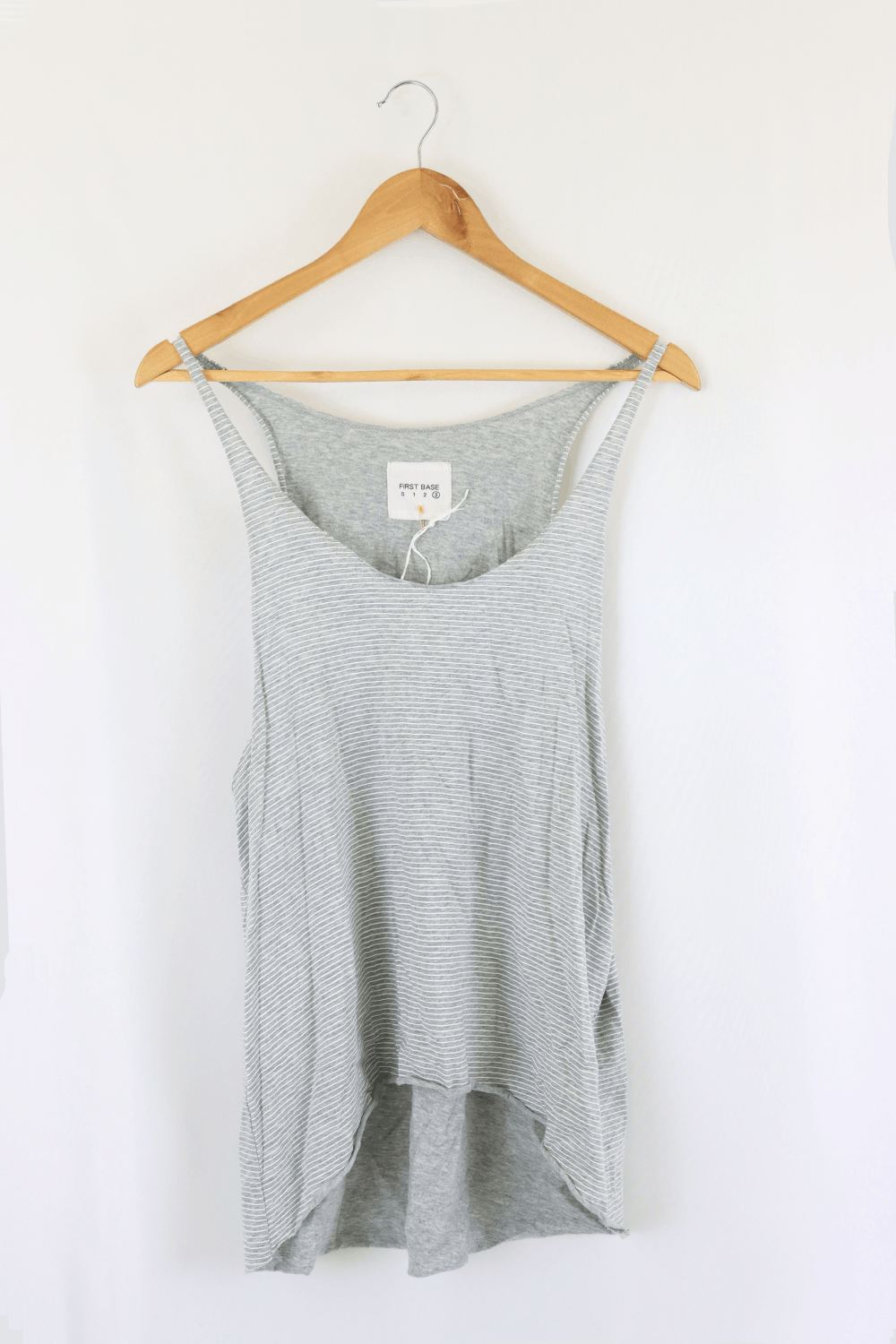 First Base Grey Singlet L