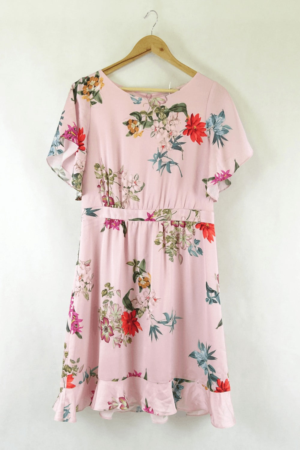 Veronika Maine Pink Floral Dress 10