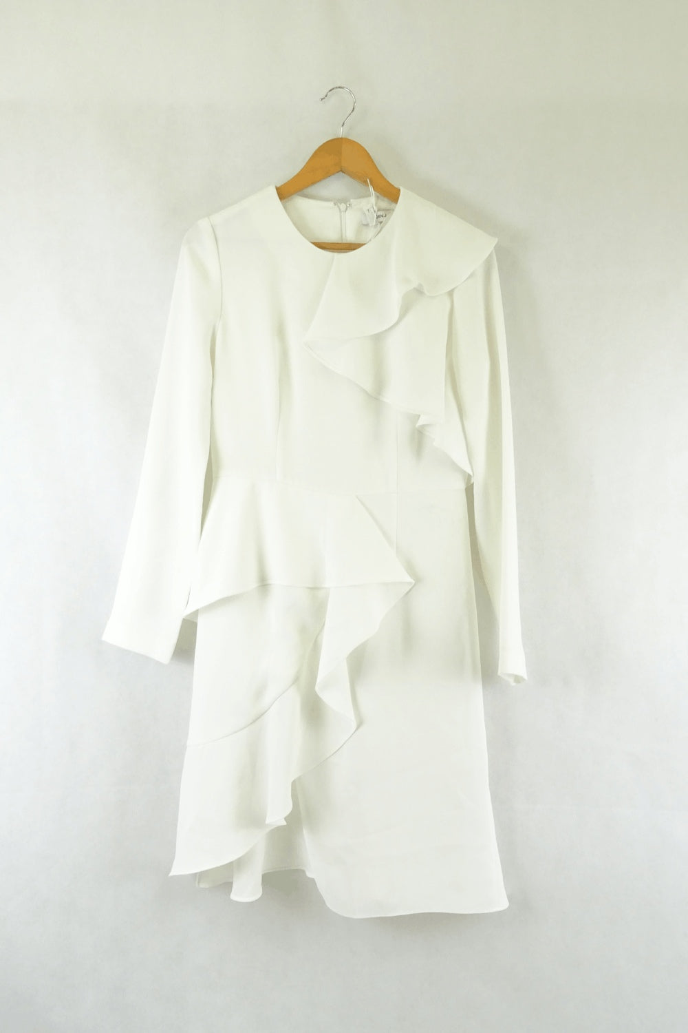 Goen.J White Long Sleeve Dress 10