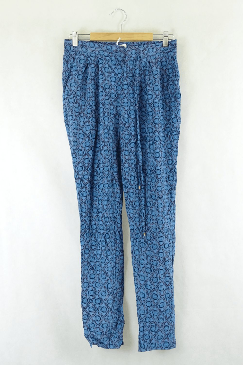Derek Lam Blue Floral Pants S