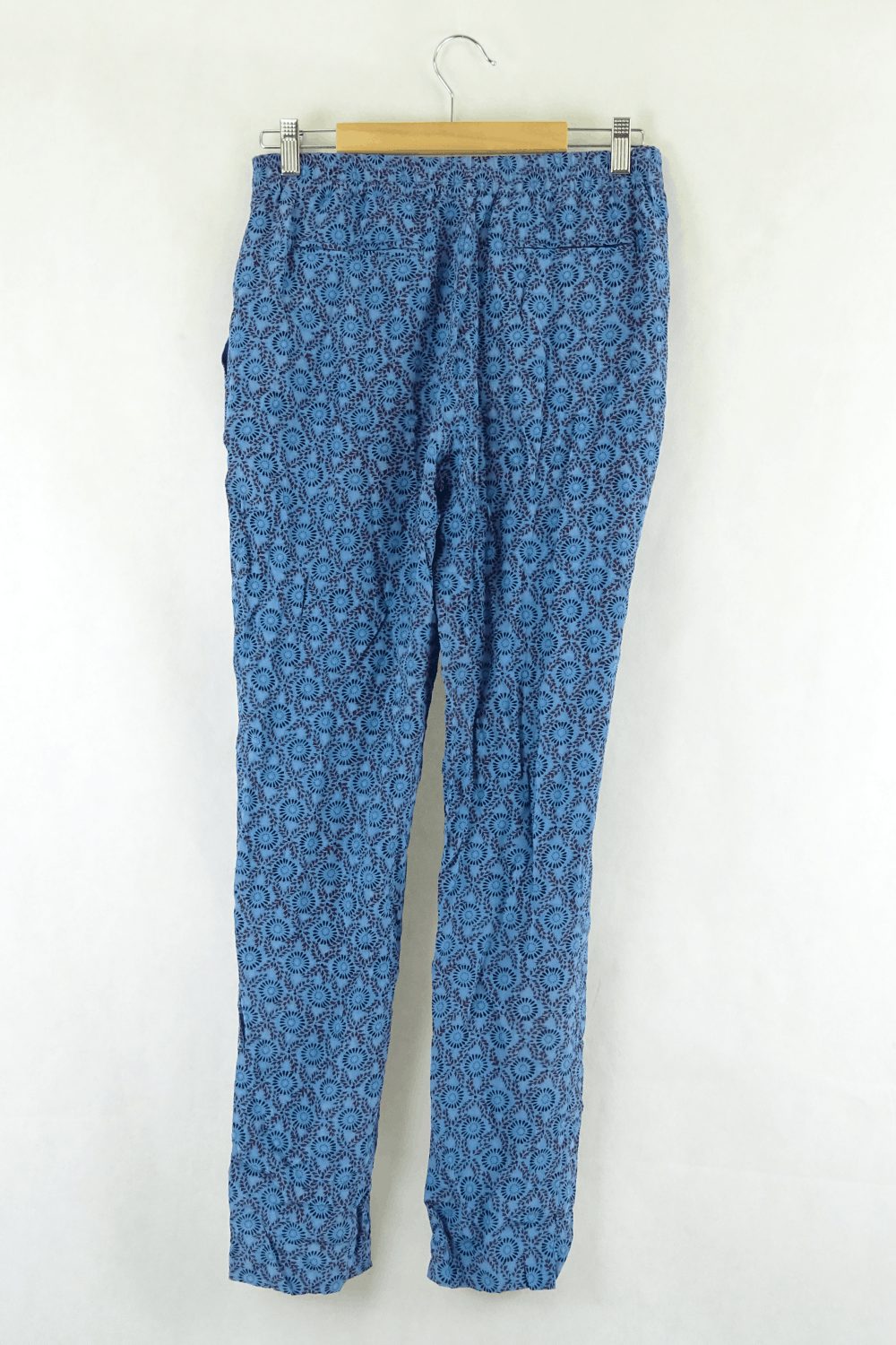 Derek Lam Blue Floral Pants S