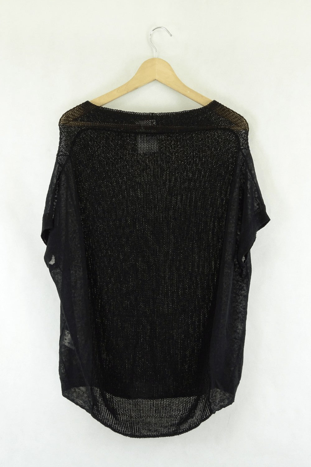 Morrison Black Short Sleeve Knit Top 1 (AU8)