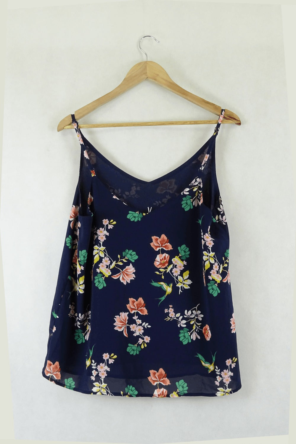 Cotton On Floral Singlet Blue And Multi Coloured L