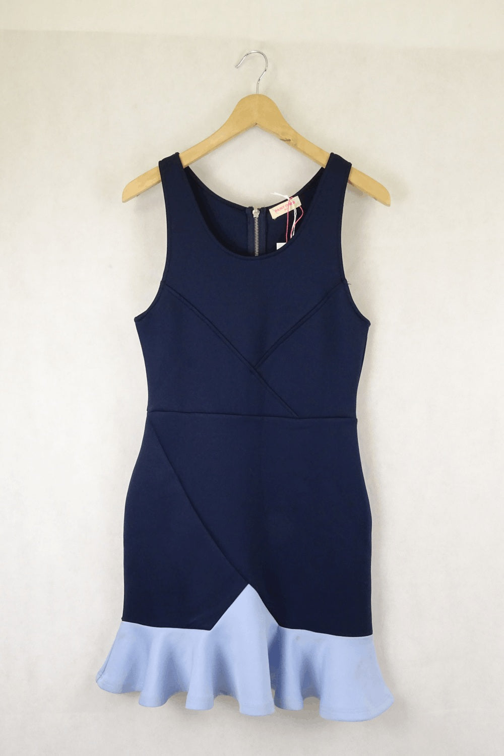 Paint It Red Blue And Light Blue Neoprene Dress S