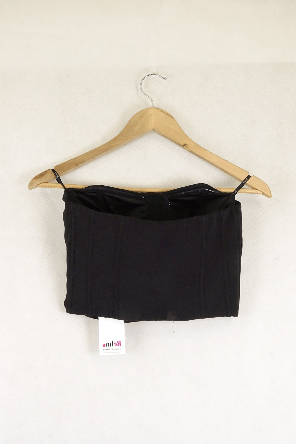 Bardot Black Corset Cropped Top 6