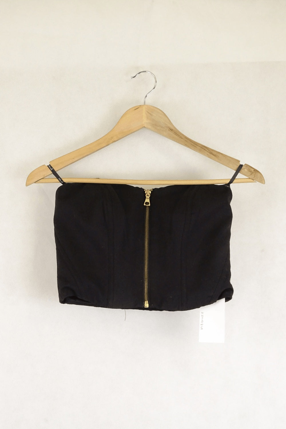 Bardot Black Corset Cropped Top 6