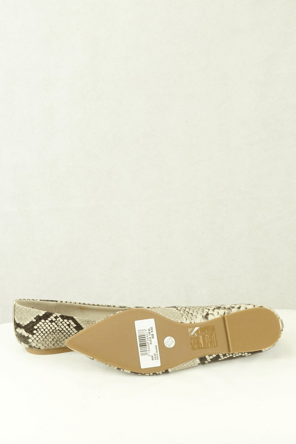 Steve Madden Gold Snake Print Slipper Shoe 9