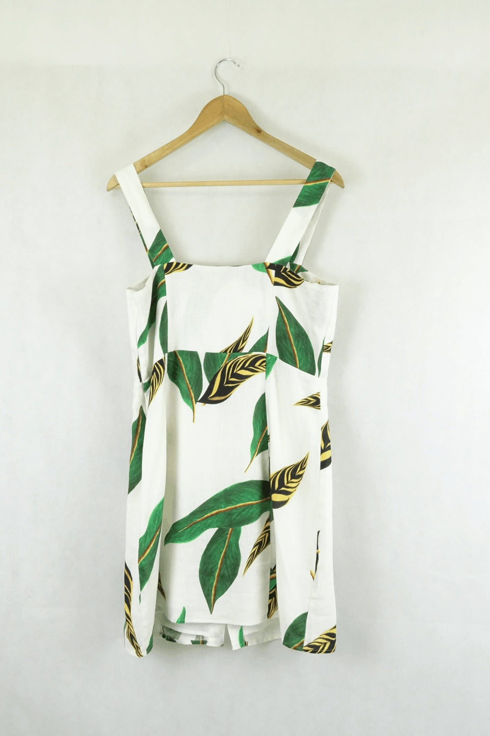 Farm Rio Patterned Green And Yellow Dress L