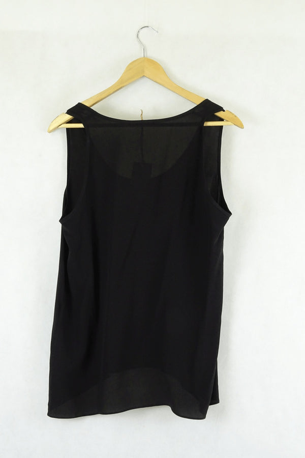 Toupy Black Singlet L - Reluv Clothing Australia