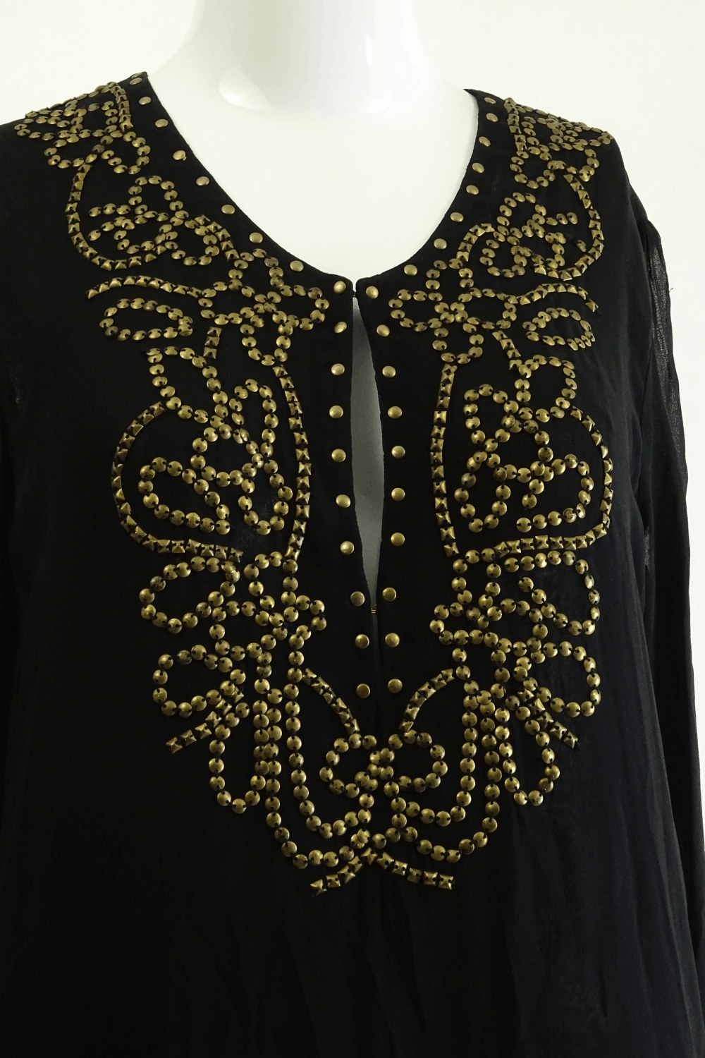 Antik Batik Black Dress With Sequin Pattern M