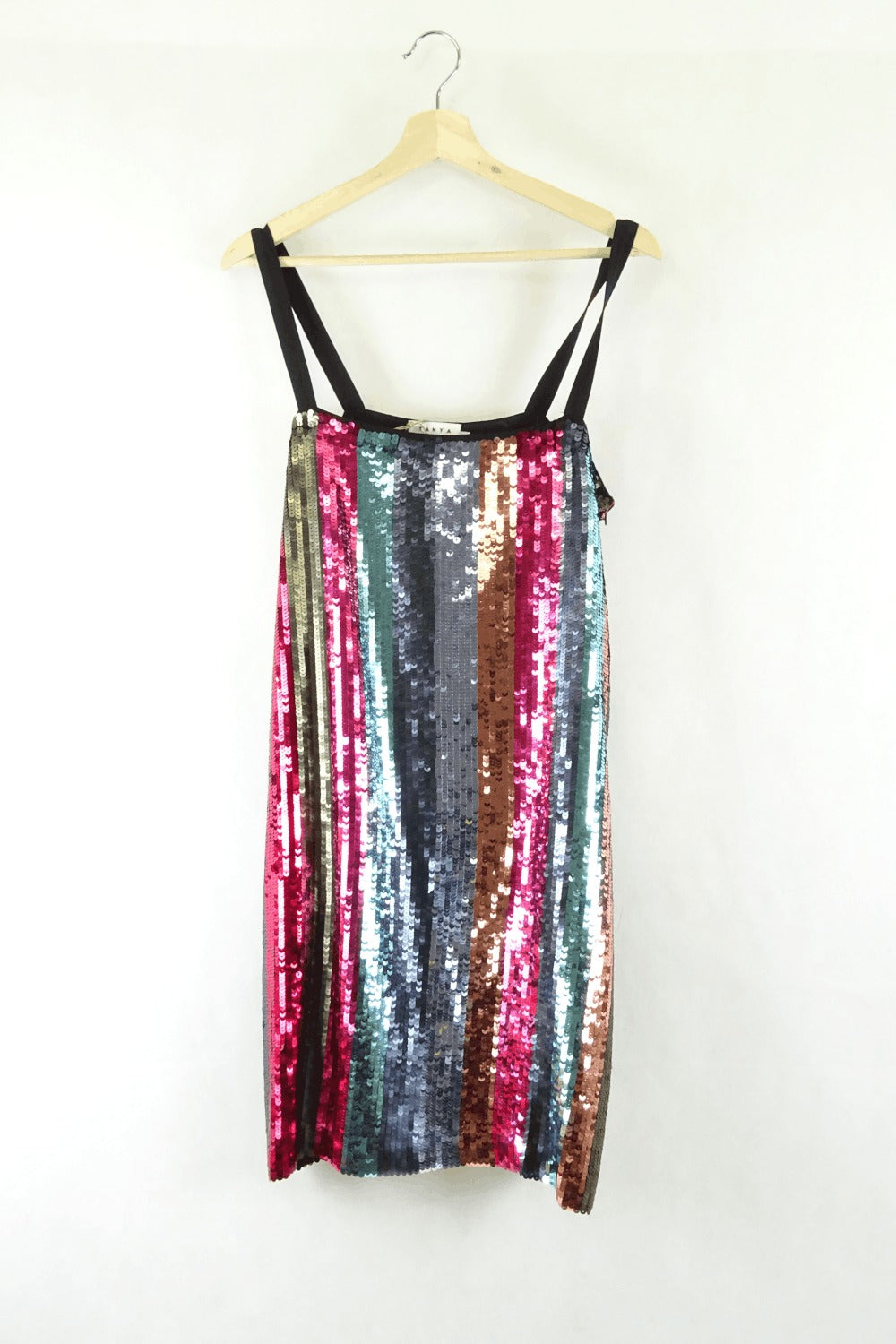 Tanya Taylor Multi Coloured Sequin Dress 12