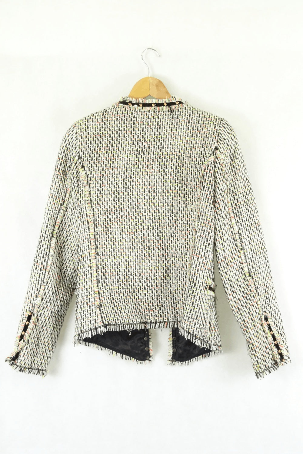 Maison Scotch Woven Jacket Black And White S