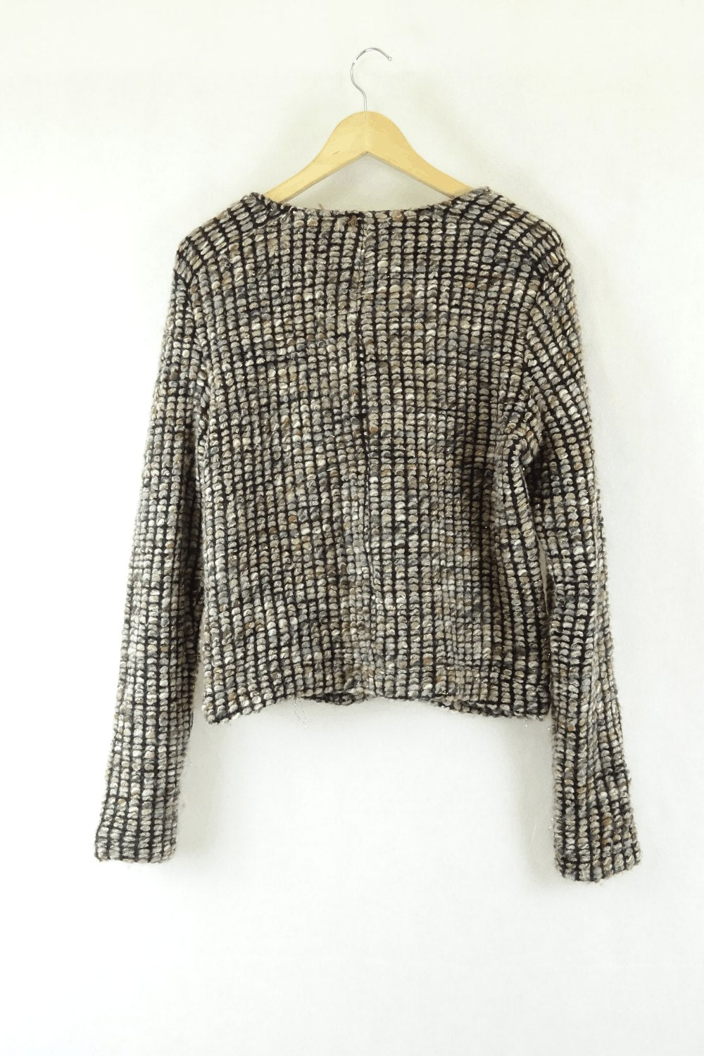 Rich & Royal Grey And Blue Woven Jacket S