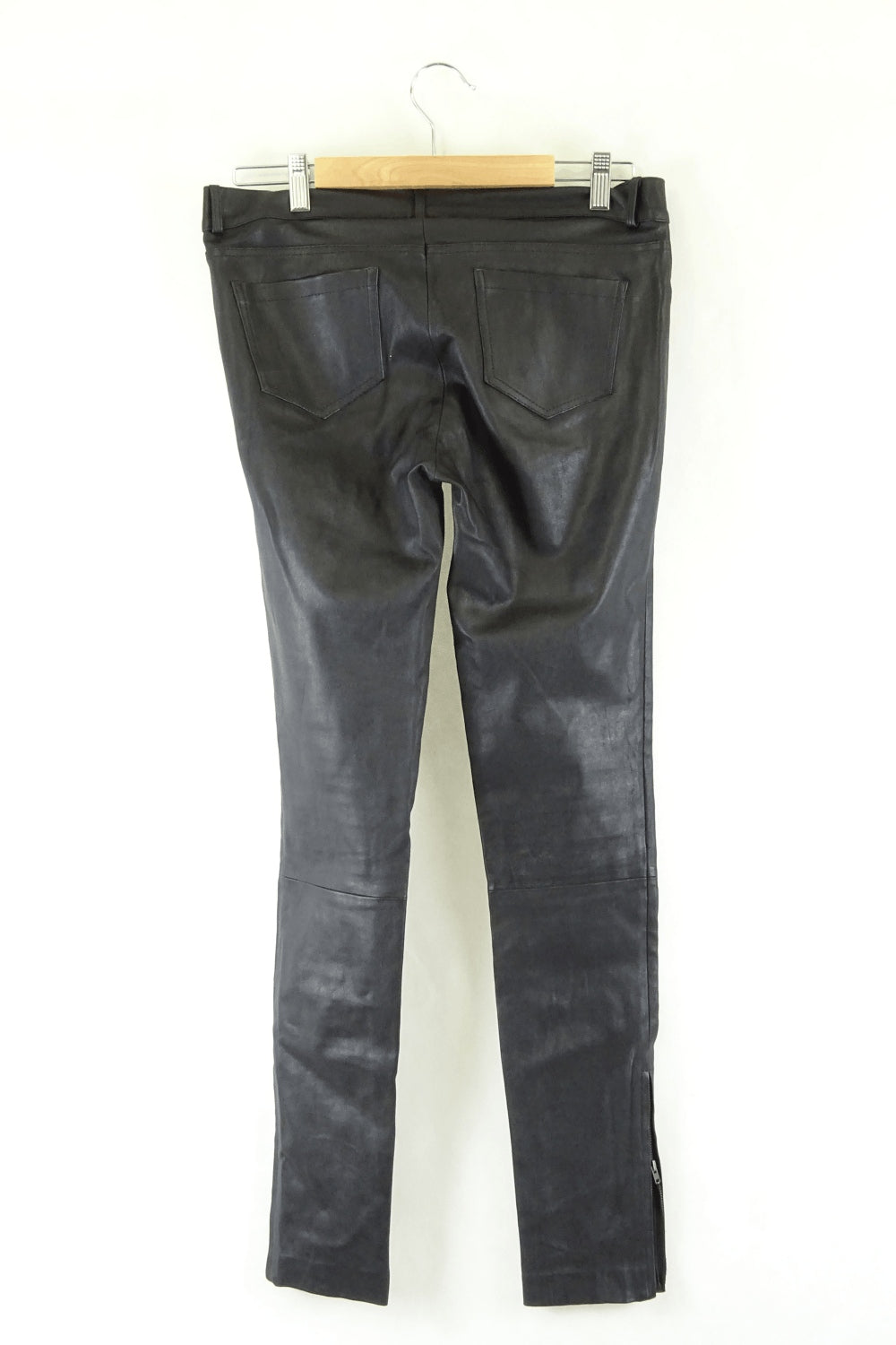 Nicholas Black Leather Jeans L