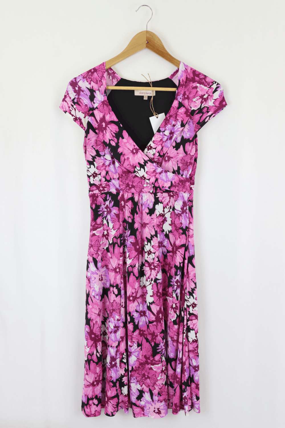 Diana Ferrari Pink Floral Dress XS