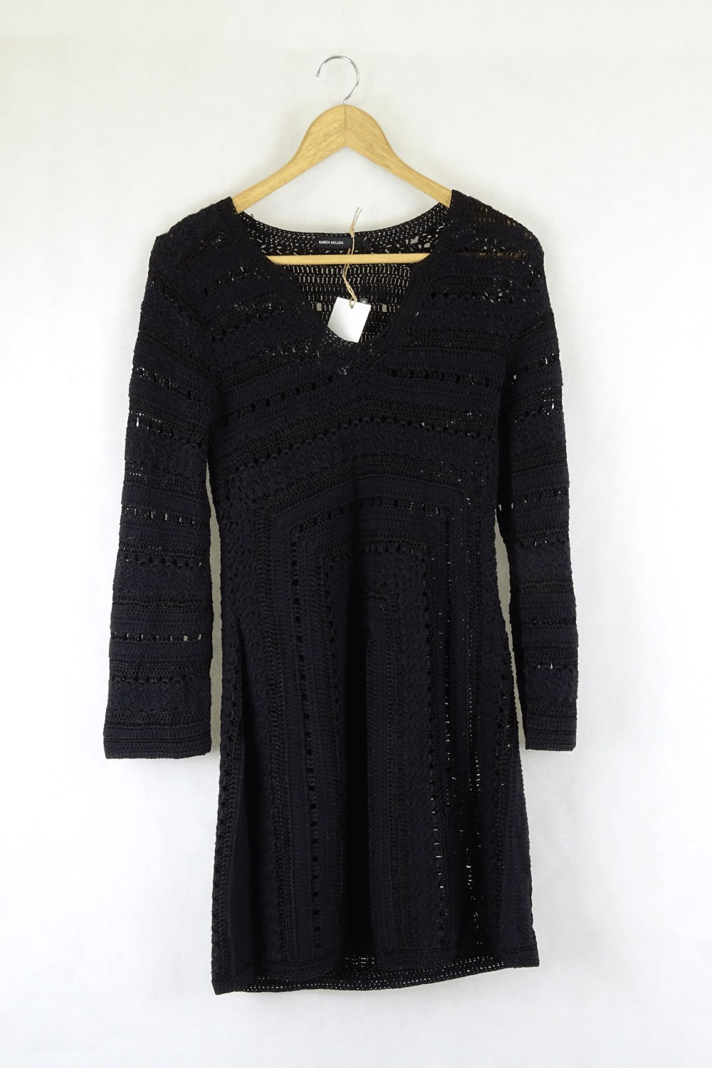 Karen Millen Black Bandage Knit Dress XS