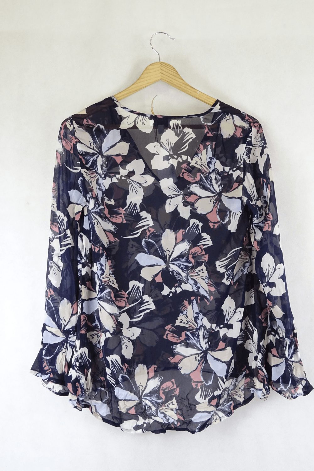 Witchery Floral Top Blue and Pink 6