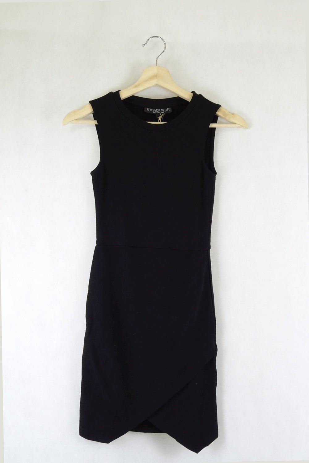 Topshop petite black on sale dress