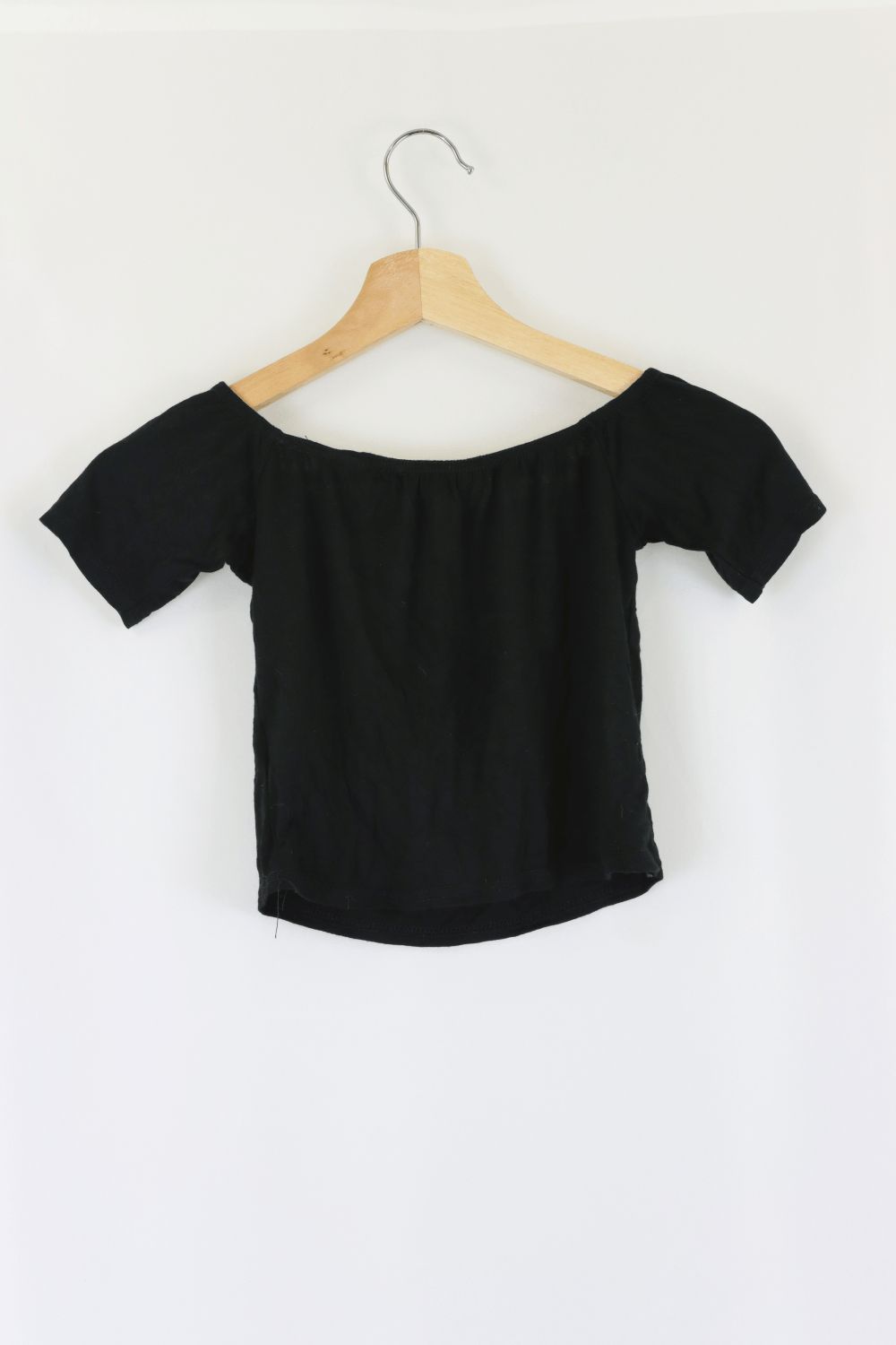 Nasty Gal Black Cropped Top S