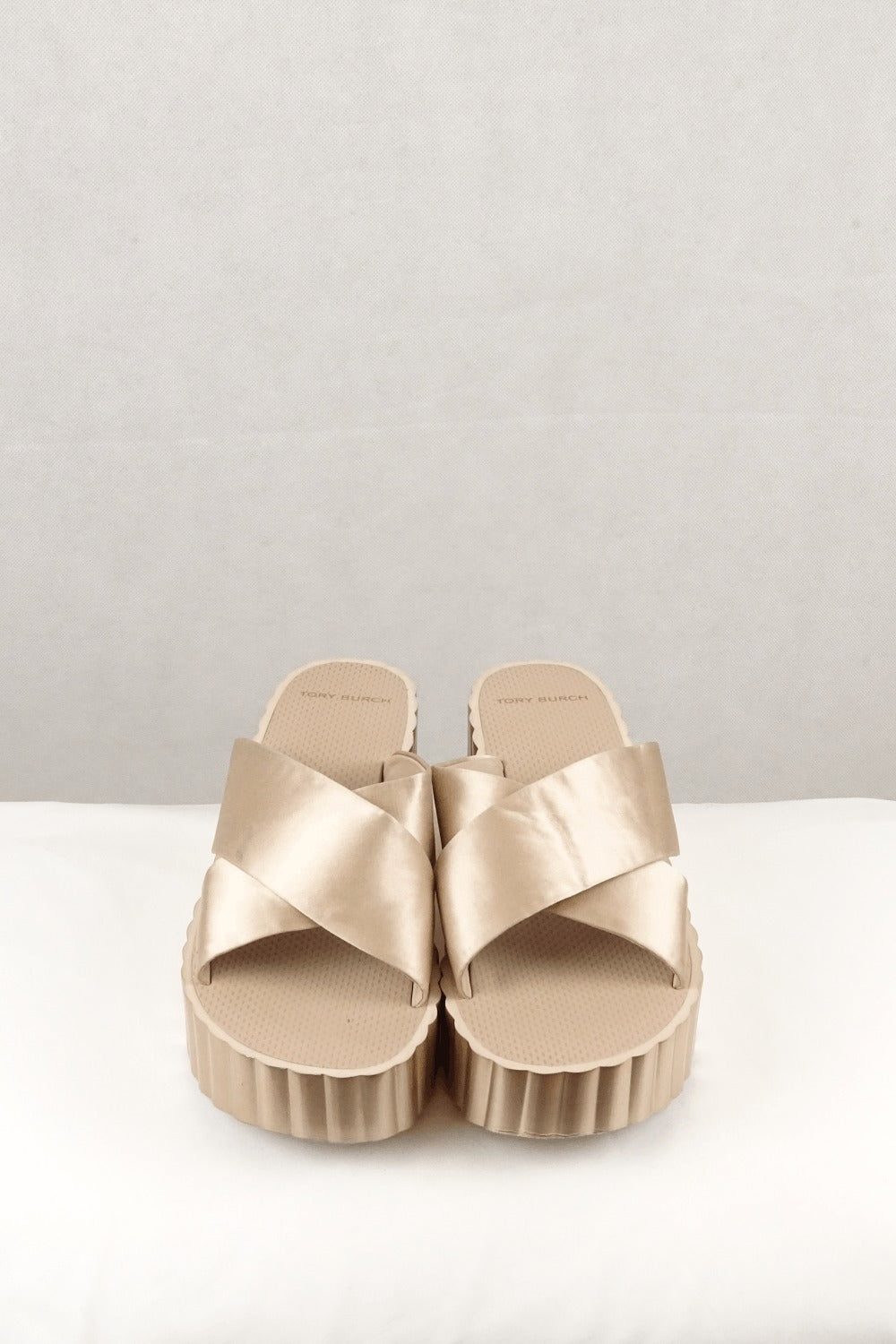 Tory Burch Gold Platform Sandals 11