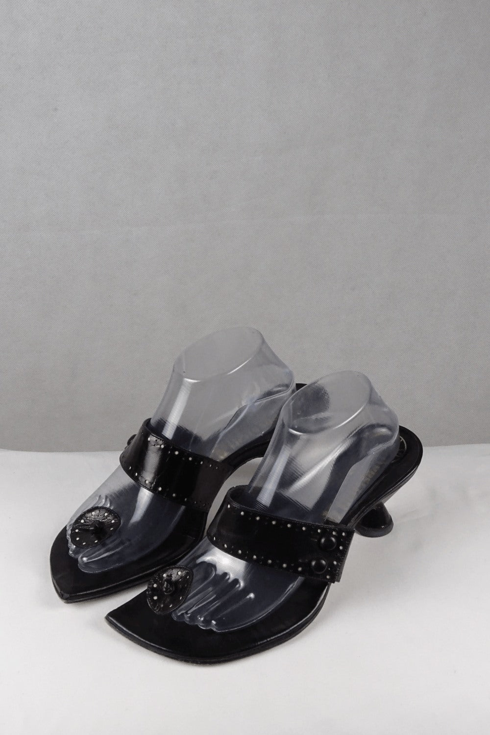 Preston Melbourne Black Sandals With Heel 41