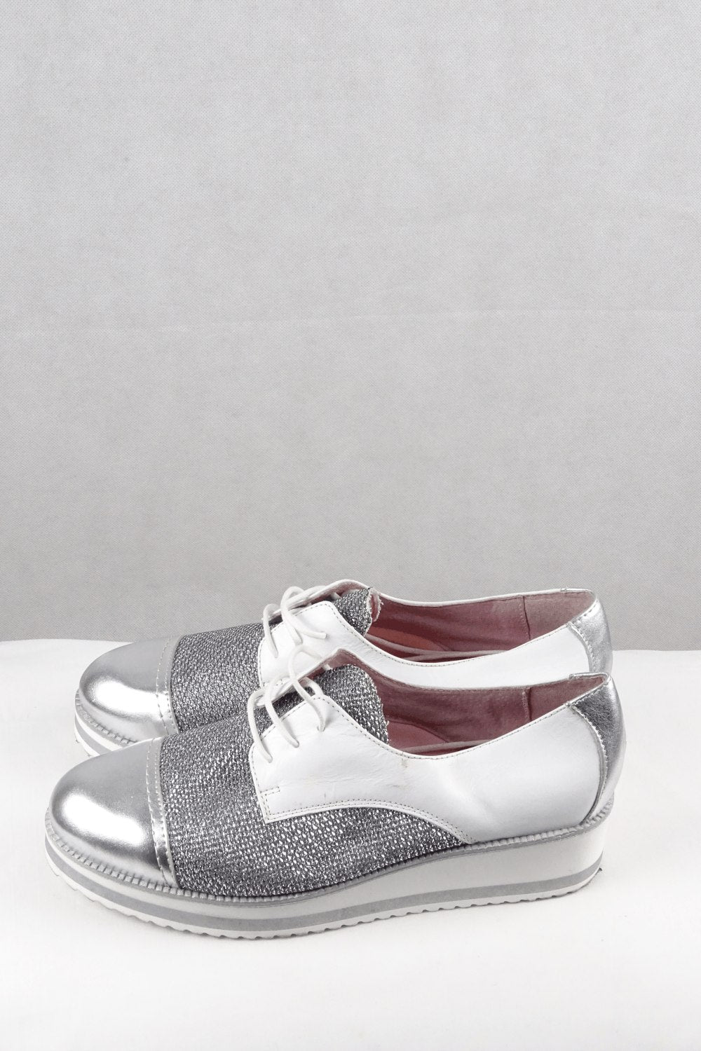 Dos Sparkle White Wedges 41