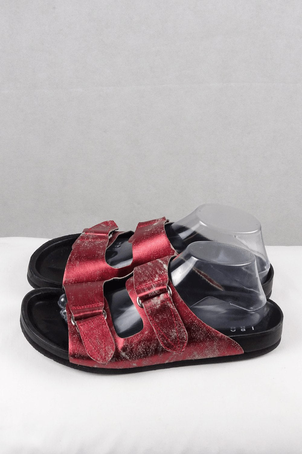 Iro Sandals Red Washed Out Look 11