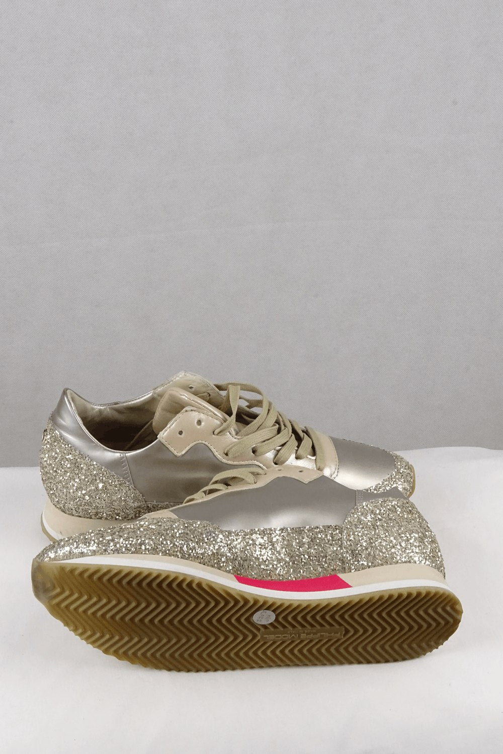 Phillippe Model Gold Sparkle Sneakers 41