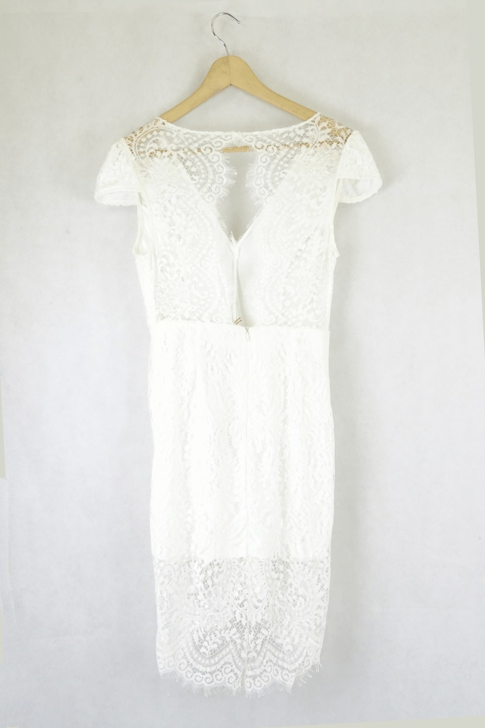 Jorge White Lace Dress 12